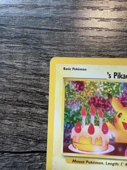 Pokemon Celebrations Birthday Pikachu #24 Holo Black Star NM 25th anniversary - Image 2
