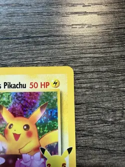 Pokemon Celebrations Birthday Pikachu #24 Holo Black Star NM 25th anniversary - Image 3