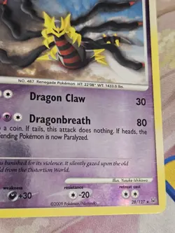Giratina 28/127 Platinum Reverse Holo Pokemon TCG LP/NM - Image 5