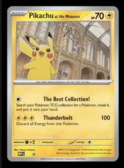 Pikachu At The Museum, Pokemon X Natural History Museum Jumbo Promo - Sealed - Image 1