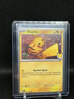 Pikachu 051 /162 Stamped 2026 Pokemon Day 30 Promo TCG *Plus Pokemon Day Coin* - Image 1
