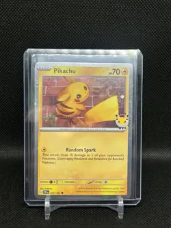 Pikachu 051 /162 Stamped 2026 Pokemon Day 30 Promo TCG *Plus Pokemon Day Coin* - Image 3
