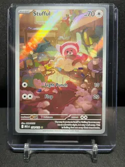 Stufful 154/132 IR Illustration Rare Holo Pokemon 2025 Mega Evolution NM - Image 1