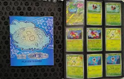 Pokemon Stellar Crown 90% Complete Master Set + Lucario Ultra Pro Pokemon Binder - Image 1