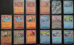Pokemon Stellar Crown 90% Complete Master Set + Lucario Ultra Pro Pokemon Binder - Image 4