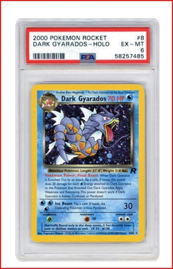 2000 Pokemon Rocket Dark Gyarados 08/82 Wotc Promo Holo PSA 6 - Image 1