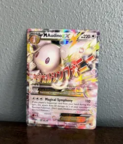 2016 Pokemon M Audino EX Ultra rare Holo 85/124 - Image 1