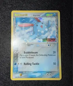Pokemon TCG Azumarill EX Delta Species 19/113 Stamped Reverse Holo Rare - Image 2