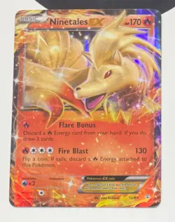 POKEMON TCG NINETALES EX 13/83 XY GENERATIONS HOLO MINT FROM PACKET TO SLEEVE - Image 1