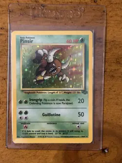1999 Pokemon Jungle Pinsir 9/64 Holo RARE VINTAGE WOTC TCG FREE SHIPPING - Image 1
