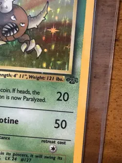 1999 Pokemon Jungle Pinsir 9/64 Holo RARE VINTAGE WOTC TCG FREE SHIPPING - Image 2
