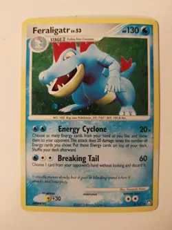 Feraligatr 8/123 HOLO Rare Mysterious Treasures Diamond $ Pearl Pokemon 2007 LP - Image 1