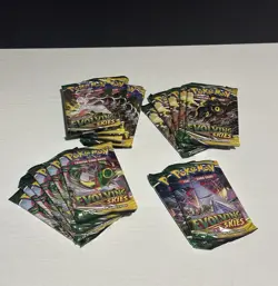 Nintendo Pokemon TCG Sword Shield Evolving Skies Booster Pack Lot 18 Sealed - Image 3