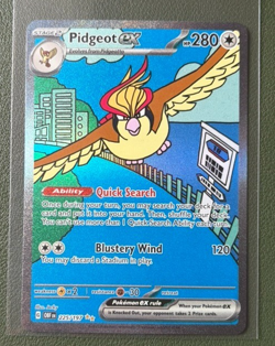 Pokemon TCG Pidgeot EX Obsidian Flames 225/197 NM Special Illustration Rare SIR - Image 1