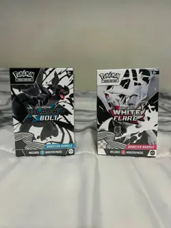 2 Pokemon TCG SV10.5 Black Bolt & White Flare Booster Bundle Lot Sealed New - Image 1