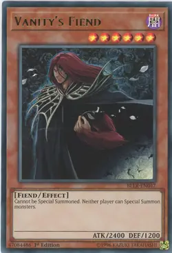 Yugioh Vanity's Fiend BLLR-EN047 Ultra Rare Mint Condition - Image 1