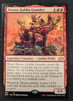 MTG Jumpstart 2022 Muxus, Goblin Grandee EDH Rare Staple M/NM Pack Fresh - Image 1