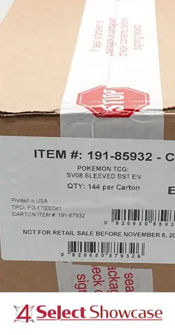 POKEMON SV SURGING SPARKS 144-PACK SLEEVED BOOSTER CASE FACTORY SEALED - Image 1