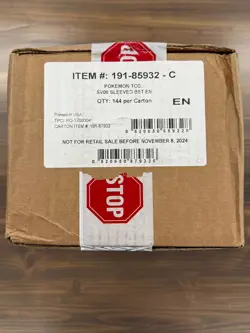 Pokemon Surging Sparks (SV08) Sleeved Boosters Factory Sealed Case 144 PACKS! - Image 1