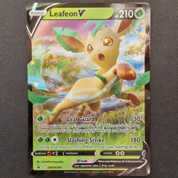 Leafeon V SWSH194 - Sword & Shield Black Star Promo Pokemon TCG Card Eeveelution - Image 1