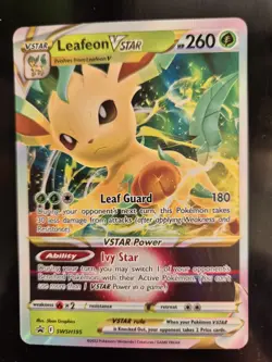 Pokemon TCG Leafeon VSTAR SWSH195 Sword & Shield Black Star Promo - Image 3