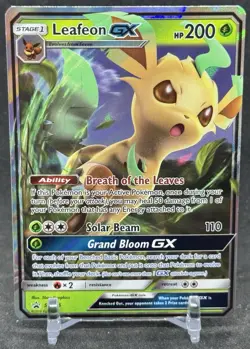 Leafeon GX SM146 Black Star PROMO Sun and Moon Black Star Pokemon TCG NM - Image 1