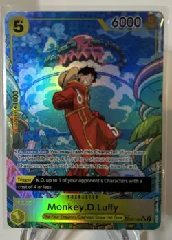 One Piece Monkey D Luffy OP07-109 SR Treasure Rare Alt Art English Edition🔥 - Image 1