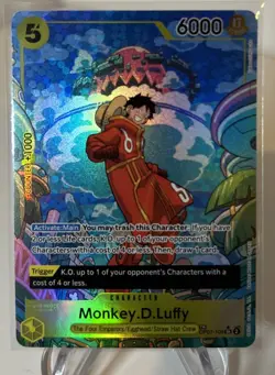 One Piece Monkey D Luffy OP07-109 SR Treasure Rare Alt Art English Edition🔥 - Image 1
