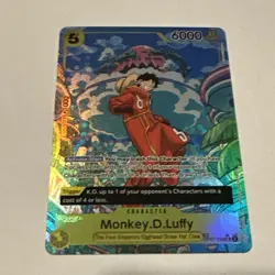 One Piece Monkey D Luffy OP07-109 SR Treasure Rare Alt Art English Edition - Image 1