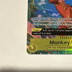 One Piece Monkey D Luffy OP07-109 SR Treasure Rare Alt Art English Edition - Image 4