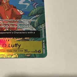 One Piece Monkey D Luffy OP07-109 SR Treasure Rare Alt Art English Edition - Image 5