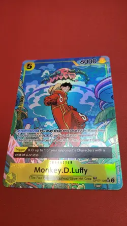 One Piece Monkey D Luffy OP07-109 SR Treasure Rare Alt Art English Edition - Image 1
