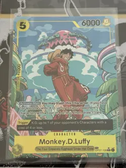 One Piece Monkey D Luffy OP07-109 SR Treasure Rare Alt Art English Edition - Image 1