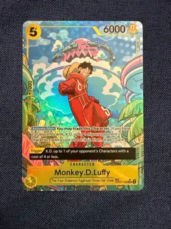 One Piece Monkey D Luffy OP07-109 SR Treasure Rare Alt Art English Edition - Image 1