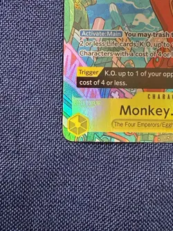 One Piece Monkey D Luffy OP07-109 SR Treasure Rare Alt Art English Edition - Image 3