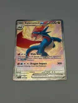 Pokemon Cards Salamence ex 187/159 Journey Together Special Illustration NM - Image 3