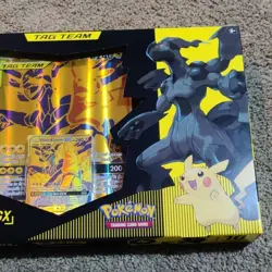 Pokemon Pikachu & Zekrom GX Tag Team Premium Collection Sealed Evolving Skies - Image 3