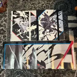 Pokemon Set of 2 Black Bolt & White Flare BINDERS and POSTER ONLY *NO PACKS* - Image 1