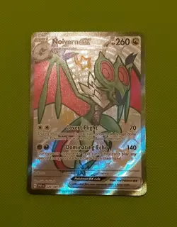 Pokemon Noivern EX Holo Shiny Ultra Rare Card 220/091 SV Paldean Fates Full Art - Image 1