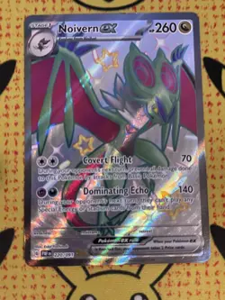 Noivern ex Shiny Ultra Rare SV: Paldean Fates 220/091 Pokemon TCG NM - Image 1