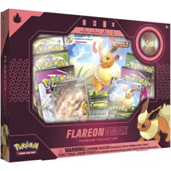 Pokemon TCG: Eevee Evolutions Flareon VMAX Premium Collection 820650809132 - Image 1