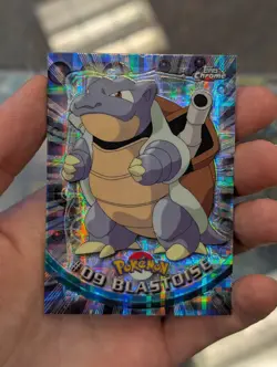 TEKNO Blastoise #09 Topps Chrome 2000 Series 1 T.V Holo Pokemon Card TCG - Image 1
