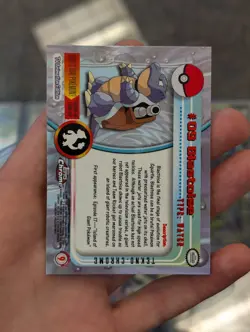 TEKNO Blastoise #09 Topps Chrome 2000 Series 1 T.V Holo Pokemon Card TCG - Image 2