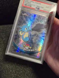 PSA 10 2000 Pokemon Game Topps Chrome Horsea Spectra TV Rare Base Series 2 GEM - Image 5