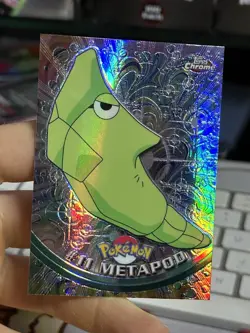 SPECTRA Metapod #11 Topps Chrome 2000 Series 1 T.V Holo Pokemon Card TCG - Image 3
