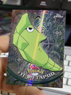 SPECTRA Metapod #11 Topps Chrome 2000 Series 1 T.V Holo Pokemon Card TCG - Image 4