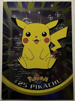 Topps Pokemon 2000 TV Animation Series #25 Pikachu Holo Foil - Image 2