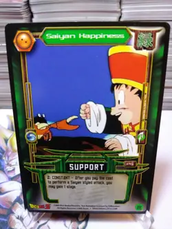 DBZ CCG DRAGON BALL Z SAIYAN HAPPINESS P5 PROMO CARD SCORE RE-Z 2005 NEAR MINT - Image 1