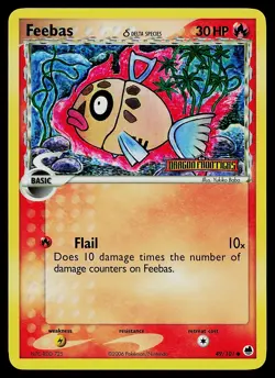 Pokemon Card - Feebas Dragon Frontiers 49/101 Common Reverse Holo Stamped - Image 1
