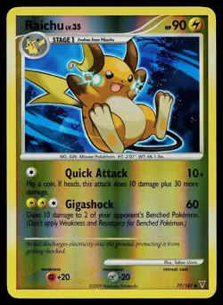 Pokemon Card - Raichu Supreme Victors 77/147 Reverse Holo - Image 1